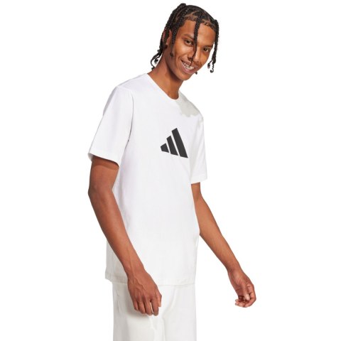 Koszulka męska adidas 3Bar Tee biała JD4913 L Adidas