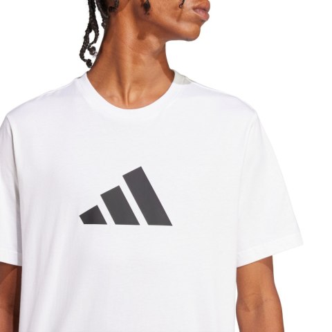 Koszulka męska adidas 3Bar Tee biała JD4913 S Adidas