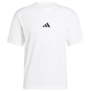 Koszulka męska adidas Essentials Small Logo Single Jersey biała JF1092 XL Adidas
