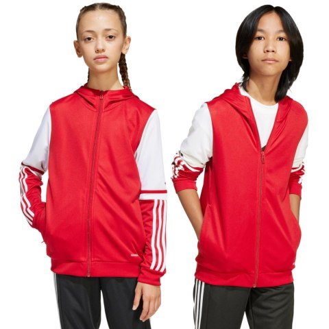 Bluza dla dzieci adidas Squadra 25 Hoody czerwono-biała JD4801 116cm Adidas teamwear