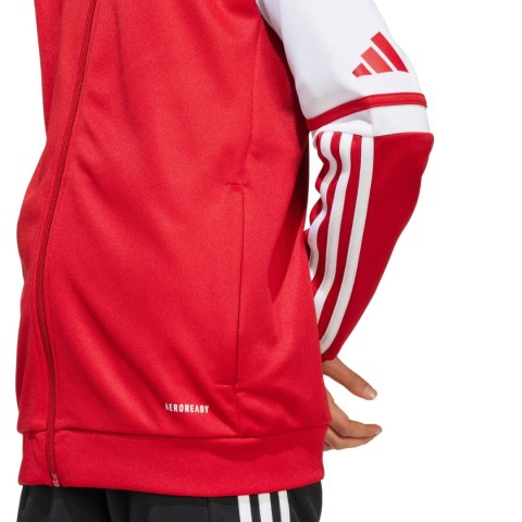 Bluza dla dzieci adidas Squadra 25 Hoody czerwono-biała JD4801 128cm Adidas teamwear