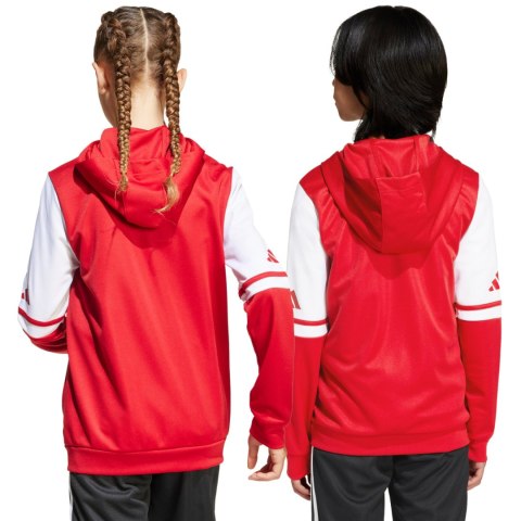 Bluza dla dzieci adidas Squadra 25 Hoody czerwono-biała JD4801 140cm Adidas teamwear
