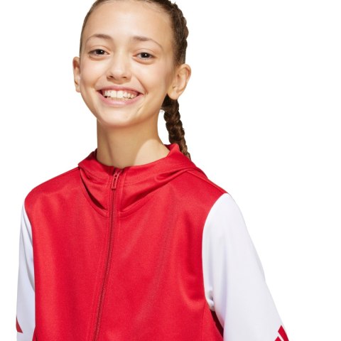 Bluza dla dzieci adidas Squadra 25 Hoody czerwono-biała JD4801 140cm Adidas teamwear