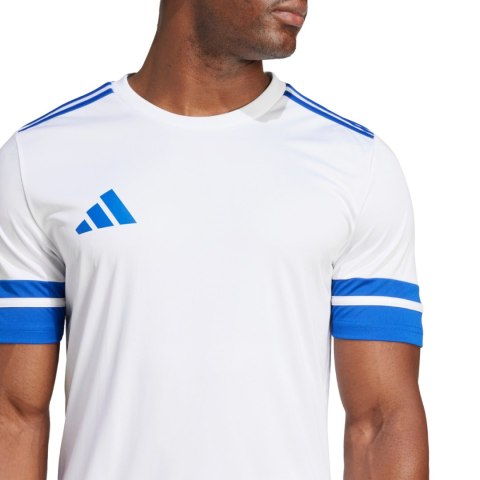 Koszulka męska adidas Squadra 25 biało-niebieska JG5827 L Adidas teamwear