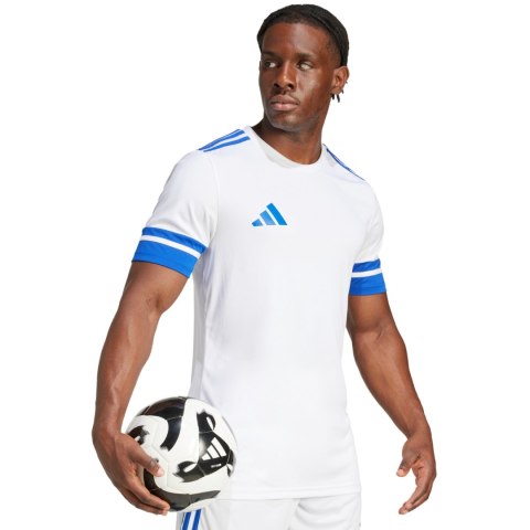 Koszulka męska adidas Squadra 25 biało-niebieska JG5827 S Adidas teamwear