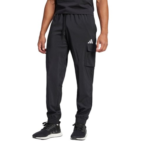 Spodnie męskie adidas Essentials Small Logo Cargo czarne JF3538 S Adidas