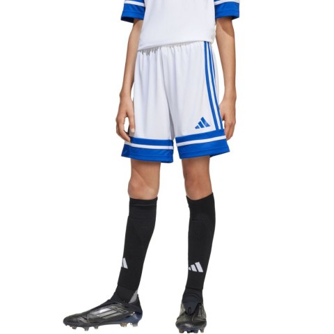Spodenki dla dzieci adidas Squadra 25 biało-niebieskie JJ2425 116cm Adidas teamwear