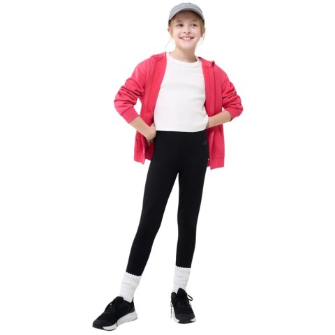 Legginsy dla dziewczynki 4F CAS F220 głęboka czerń 4FJWMM00TTIGF220 20S 152cm 4F