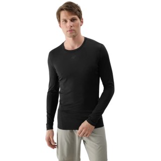 Koszulka męska Longsleeve 4F M372 głęboka czerń 4FWSS25TFLOM372 20S XL 4F