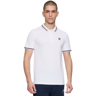 Koszulka męska polo Fila Lubbeek biała FAM0898 10001 2XL Fila
