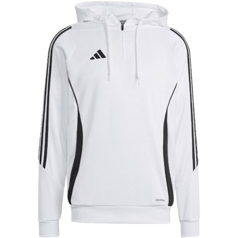 Bluza męska adidas Tiro 24 Training Hooded biała IR9399 Adidas teamwear Bluza męska adidas Tiro 24 Training Hooded biała IR9399 Adidas teamwear