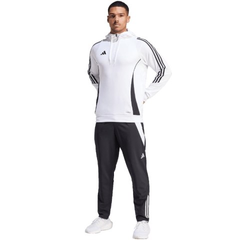 Bluza męska adidas Tiro 24 Training Hooded biała IR9399 Adidas teamwear Bluza męska adidas Tiro 24 Training Hooded biała IR9399 Adidas teamwear