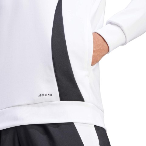 Bluza męska adidas Tiro 24 Training Hooded biała IR9399 Adidas teamwear Bluza męska adidas Tiro 24 Training Hooded biała IR9399 Adidas teamwear