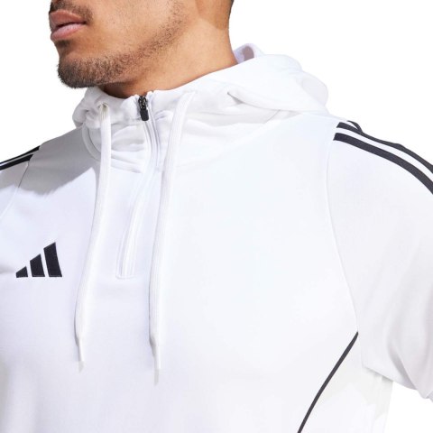Bluza męska adidas Tiro 24 Training Hooded biała IR9399 Adidas teamwear Bluza męska adidas Tiro 24 Training Hooded biała IR9399 Adidas teamwear