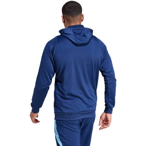 Bluza męska adidas Tiro 24 Training Hooded niebieska IR9398 Adidas teamwear Bluza męska adidas Tiro 24 Training Hooded niebieska IR9398 Adidas teamwear