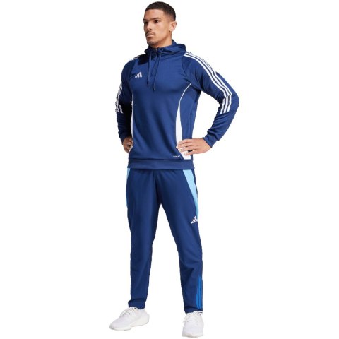 Bluza męska adidas Tiro 24 Training Hooded niebieska IR9398 Adidas teamwear Bluza męska adidas Tiro 24 Training Hooded niebieska IR9398 Adidas teamwear