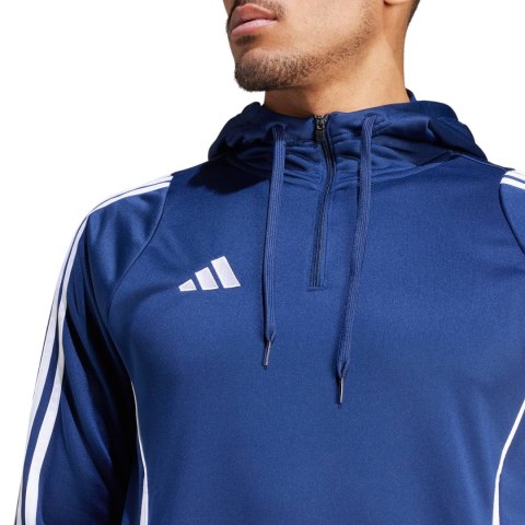 Bluza męska adidas Tiro 24 Training Hooded niebieska IR9398 Adidas teamwear Bluza męska adidas Tiro 24 Training Hooded niebieska IR9398 Adidas teamwear