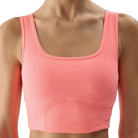 Koszulka damska 4F F072 koral neon 4FWSS24TSLEF072 63N 4F Koszulka damska 4F F072 koral neon 4FWSS24TSLEF072 63N 4F