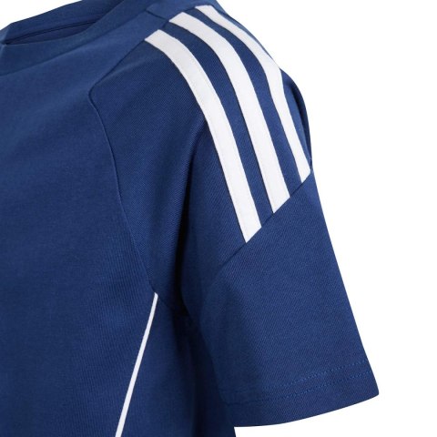 Koszulka dla dzieci adidas Tiro 24 Sweat Tee granatowa IR9357 Adidas teamwear Koszulka dla dzieci adidas Tiro 24 Sweat Tee granatowa IR9357 Adidas teamwear