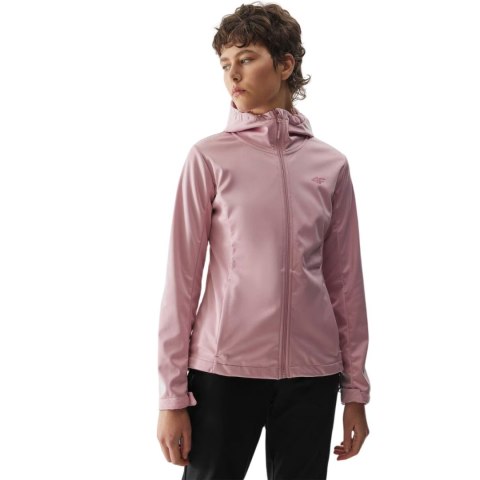 Kurtka damska softshell 4F F215 jasny róż 4FWSS24TSOFF215 56S 4F