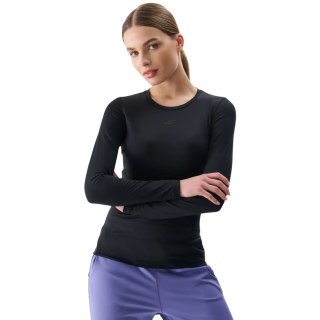 Koszulka damska 4F Longsleeve FNK F324 głęboka czerń 4FRSS25TFLOF324 20S L 4F
