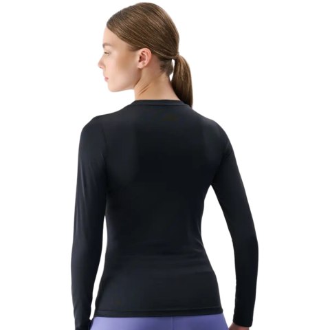 Koszulka damska 4F Longsleeve FNK F324 głęboka czerń 4FRSS25TFLOF324 20S L 4F