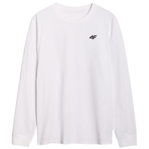 Koszulka męska 4F Longsleeve M432 biała 4FWMM00TLONM432 10S XL 4F
