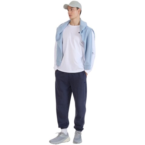Koszulka męska 4F Longsleeve M432 biała 4FWMM00TLONM432 10S XL 4F