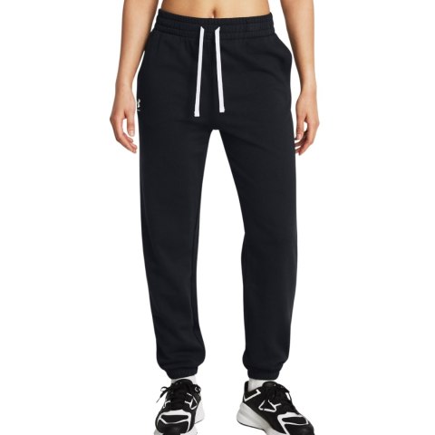 Spodnie damskie Under Armour Rival Terry Jogger czarne 1382735 002 M Under Armour