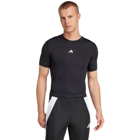Koszulka męska adidas Techfit Short Sleeve Tee czarna JP4674 S Adidas teamwear