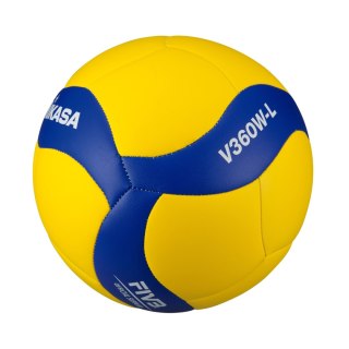 Piłka siatkowa Mikasa żółto-niebieska V360W-L 5 Mikasa