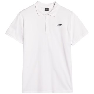 Koszulka męska polo 4F M366 biała 4FWMM00TPTSM366 10S M 4F