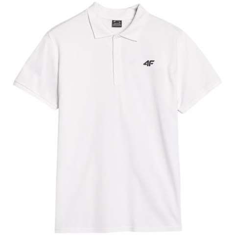 Koszulka męska polo 4F M366 biała 4FWMM00TPTSM366 10S M 4F