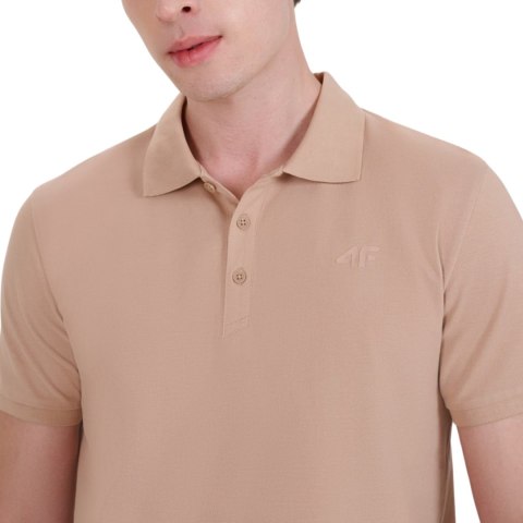 Koszulka męska polo 4F M407 beżowa 4FWSS25TPTSM407 83S 2XL 4F