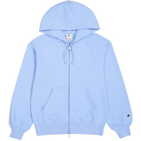 Bluza damska Champion Full Zip Hoodie Sweatshirt błękitna 117787 BS186 XL Champion