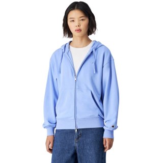 Bluza damska Champion Full Zip Hoodie Sweatshirt błękitna 117787 BS186 S Champion