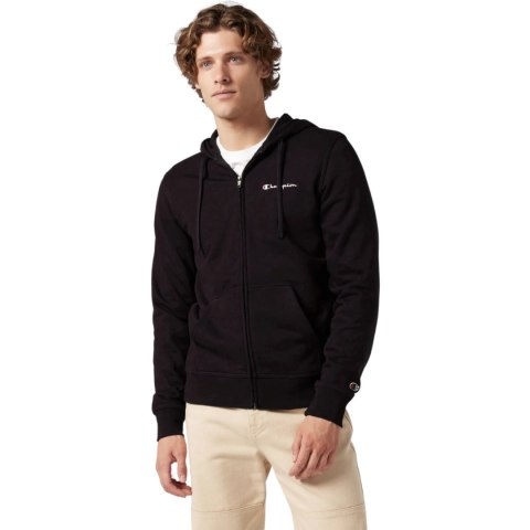 Bluza męska Champion Full Zip Hoodie Sweatshirt czarna 220731 KK001 S Champion