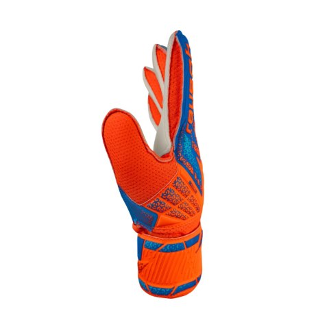 Rękawice bramkarskie Reusch Attrakt Solid Junior pomarańczowo-niebieskie 5572515 2290 6,5 Reusch