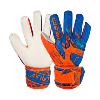 Rękawice bramkarskie Reusch Attrakt Solid Junior pomarańczowo-niebieskie 5572515 2290 7,5 Reusch