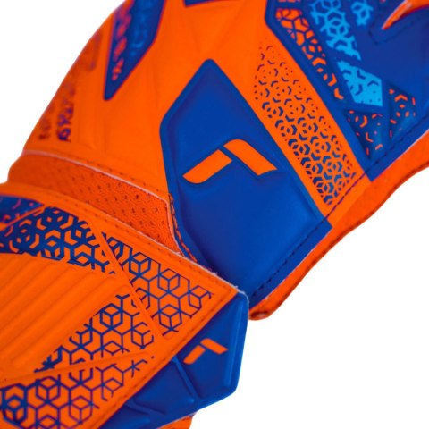 Rękawice bramkarskie Reusch Attrakt Solid Junior pomarańczowo-niebieskie 5572515 2290 7,5 Reusch