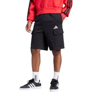 Spodenki męskie adidas Essentials Feel Cozy French Terry Cargo czarne JE6291 S Adidas