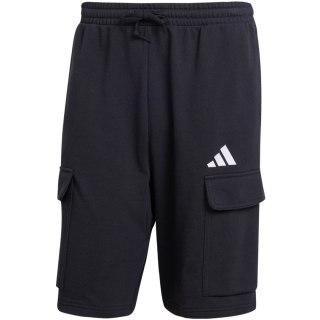 Spodenki męskie adidas Essentials Feel Cozy French Terry Cargo czarne JE6291 S Adidas