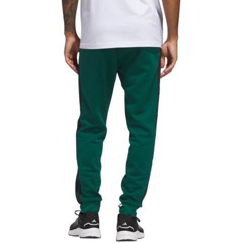 Spodnie męskie adidas Essentials 3-Stripes Fleece zielone JD1860 L Adidas