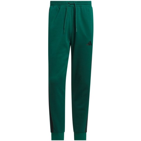 Spodnie męskie adidas Essentials 3-Stripes Fleece zielone JD1860 M Adidas