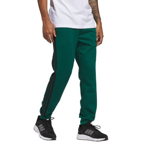 Spodnie męskie adidas Essentials 3-Stripes Fleece zielone JD1860 M Adidas