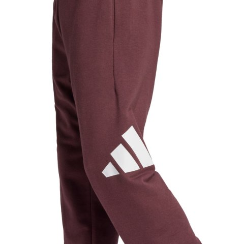 Spodnie męskie adidas Essentials Big Logo French Terry bordowe JE8972 S Adidas