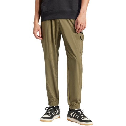 Spodnie męskie adidas Essentials Small Logo Cargo oliwkowe JD1824 S Adidas