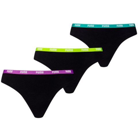 Bielizna damska Puma String 3P Pack czarna 907590 05 Puma Bielizna damska Puma String 3P Pack czarna 907590 05 Puma