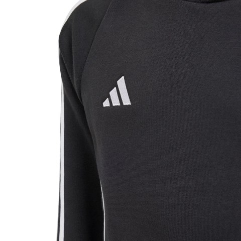 Bluza dla dzieci adidas Tiro 24 Hooded Sweat czarna IJ5611 Adidas teamwear Bluza dla dzieci adidas Tiro 24 Hooded Sweat czarna IJ5611 Adidas teamwear