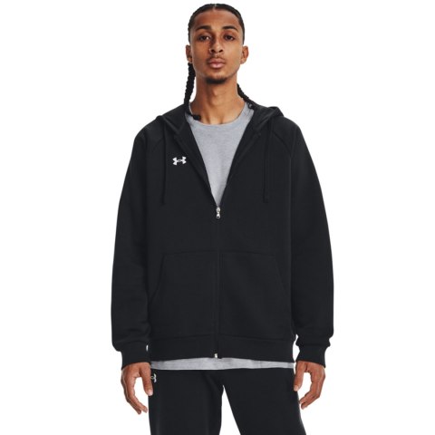 Bluza męska Under Armour Rival Fleece FZ Hoodie czarna 1379767 001 Under Armour Bluza męska Under Armour Rival Fleece FZ Hoodie czarna 1379767 001 Under Armour